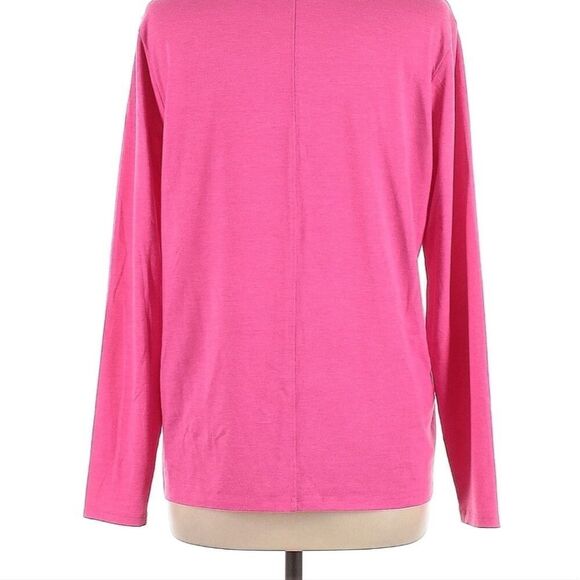 Lands End Essentials Womens Classic-Fit Long-Sleeve Crewneck T-Shirt xs 2-4 top - Picture 9 of 16